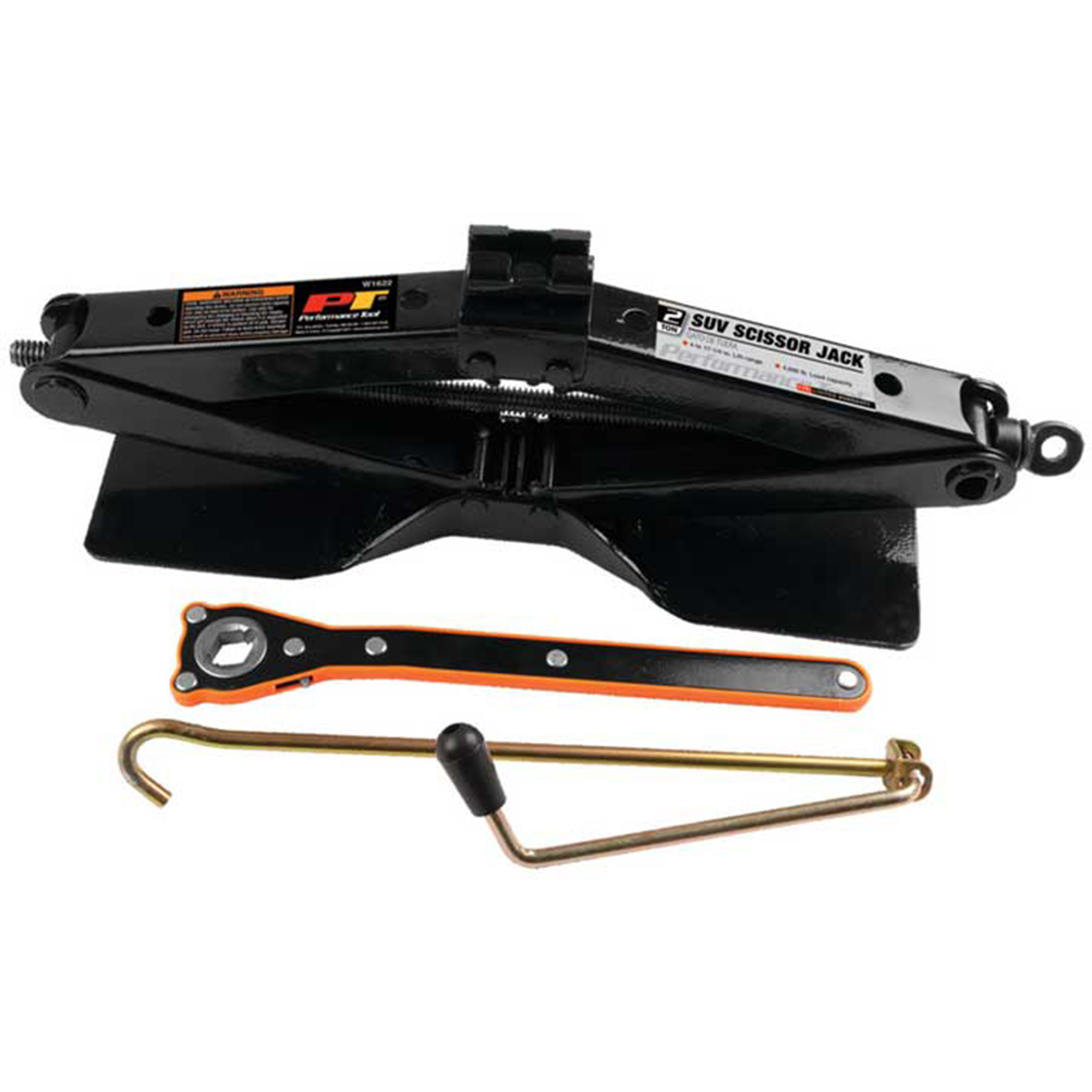 Performance Tool SUV Scissor Jack — 2 Ton, 4,000 lb Capacity, 17.25in. Max Lift, Steel Construction, Model# PRTW1622